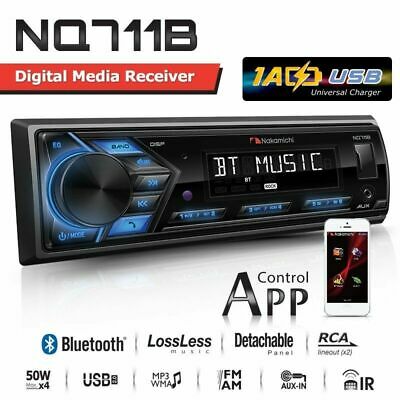 Nakamichi Nq711b 1-din Bluetooth Usb Aux Radio Car Stereo Digital Media Receiver