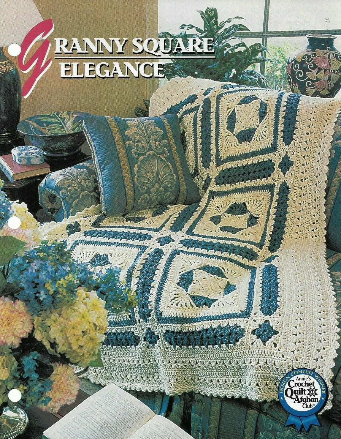 New Granny Square Elegance Annies Crochet Quilt Afghan Club Pattern Instructions