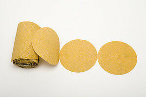Premium Gold 5" Psa Sticky Back Self Adhesive Sanding Discs Roll 80 Grit