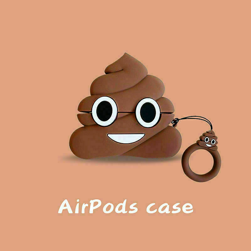 For Apple Airpods Pro 3 Case Silicone Shockproof Protective Cover Cute Poo