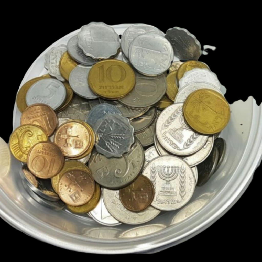 Lot Of 65 Mixed Old Israel Coin - Sheqel Lira Sheqalim Pruta Israeli Coins Money