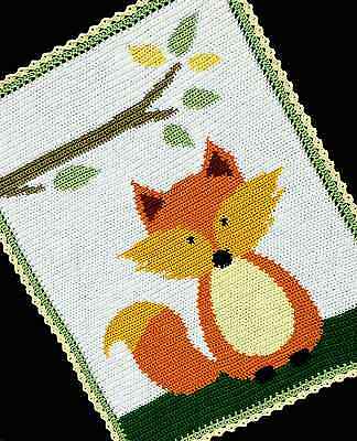 Crochet Patterns - Fox Woodland/forest Baby Afghan Pattern *easy*